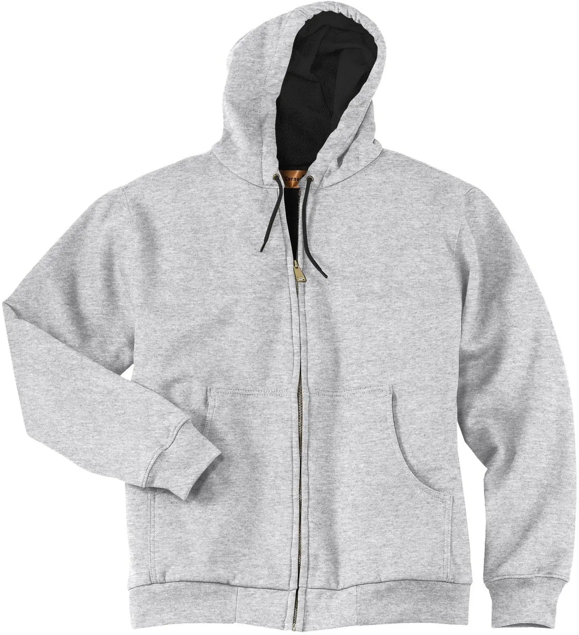 CornerStone Full-Zip Hooded Sweatshirt with Thermal Lining