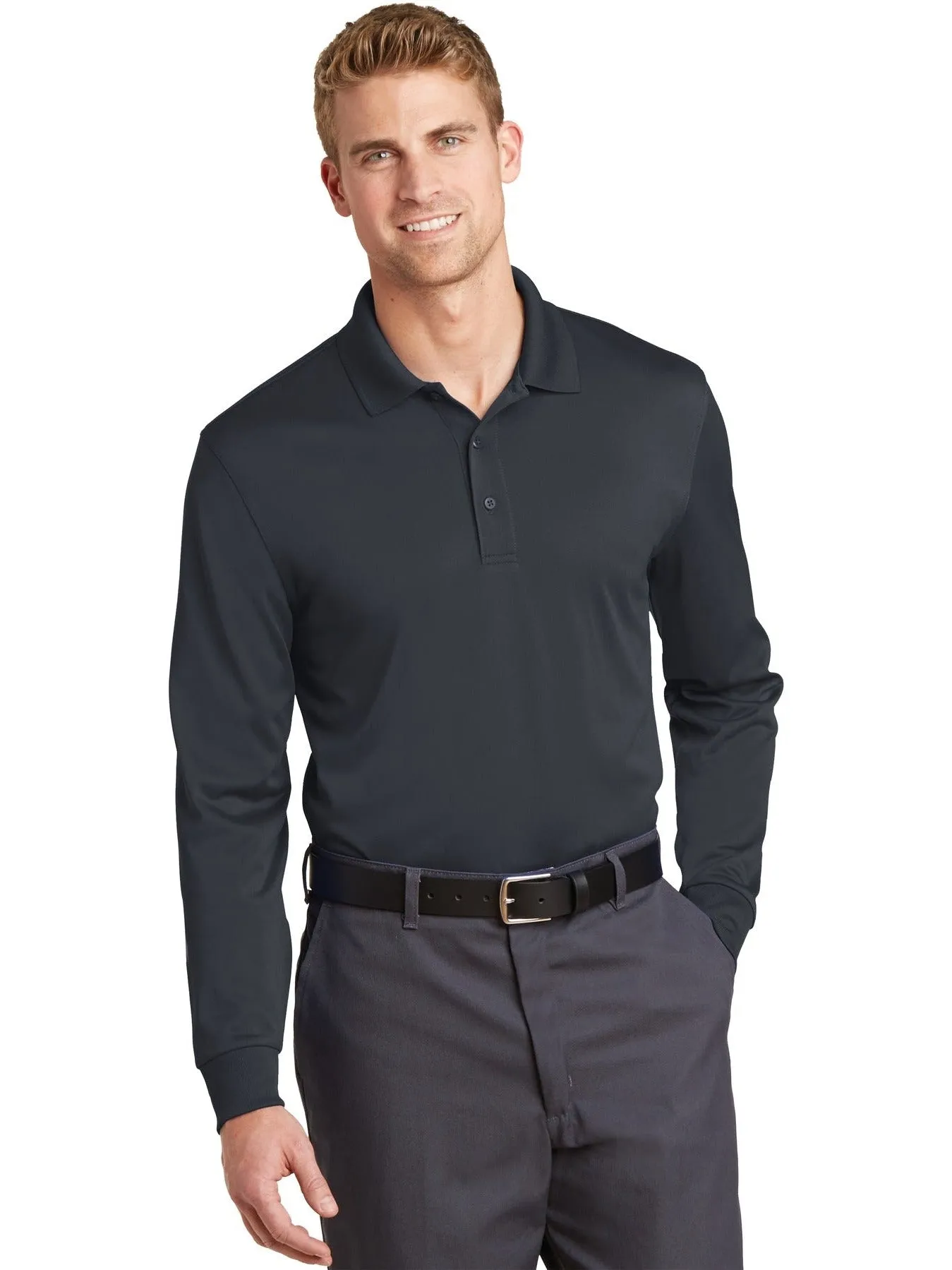 CornerStoneSelect Snag-Proof Long Sleeve Polo