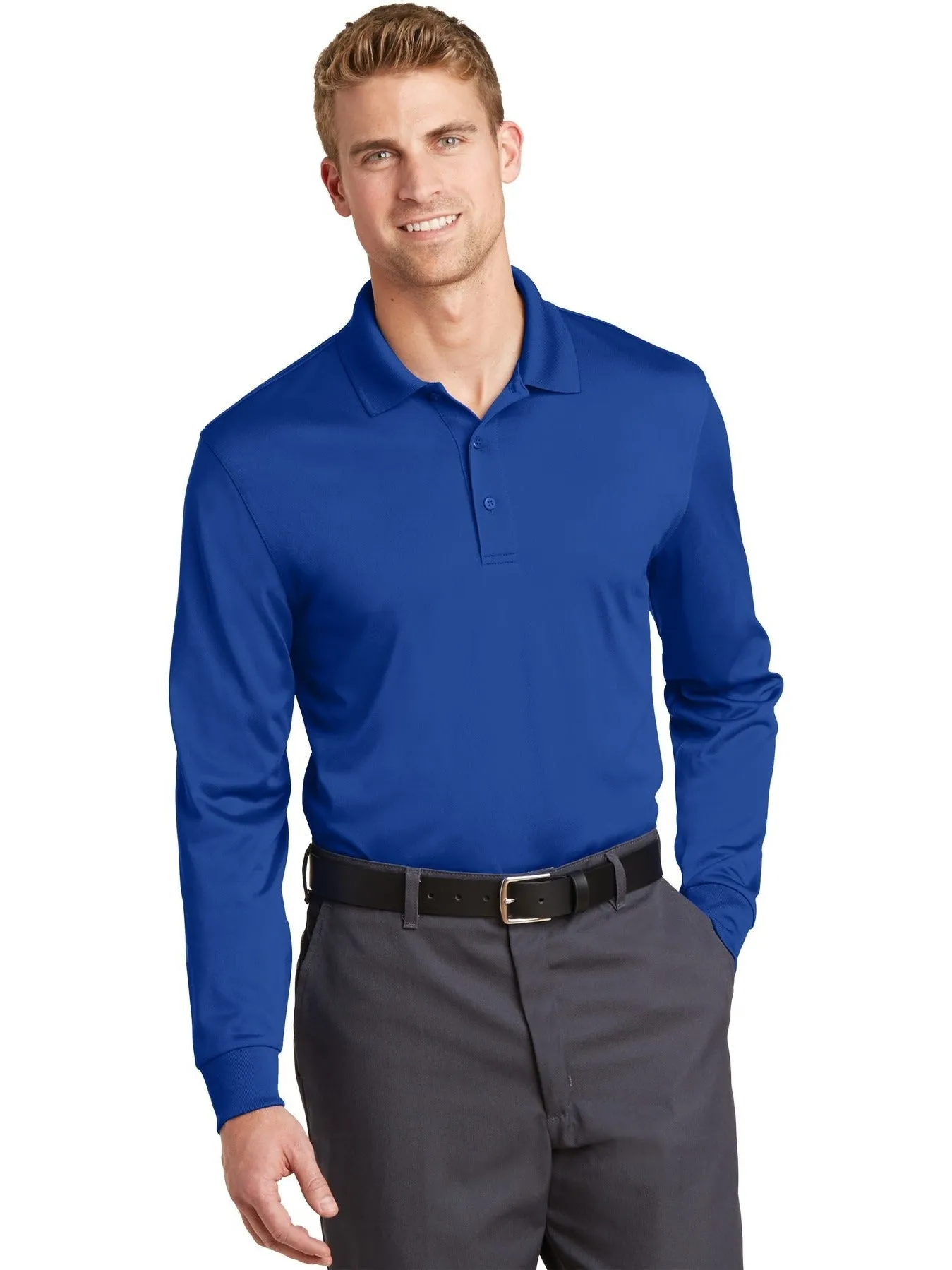 CornerStoneSelect Snag-Proof Long Sleeve Polo