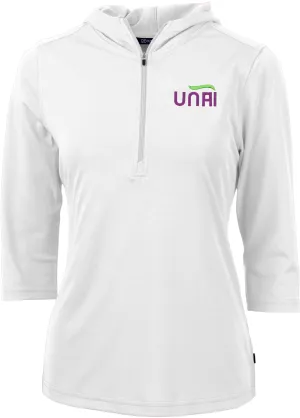Cutter & Buck Ladies Virtue Eco Pique Half Zip Hoodie