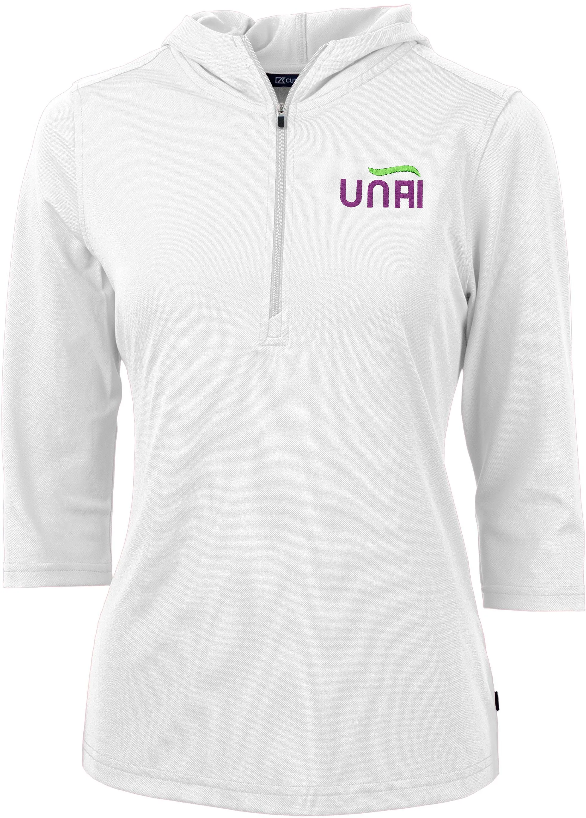 Cutter & Buck Ladies Virtue Eco Pique Half Zip Hoodie