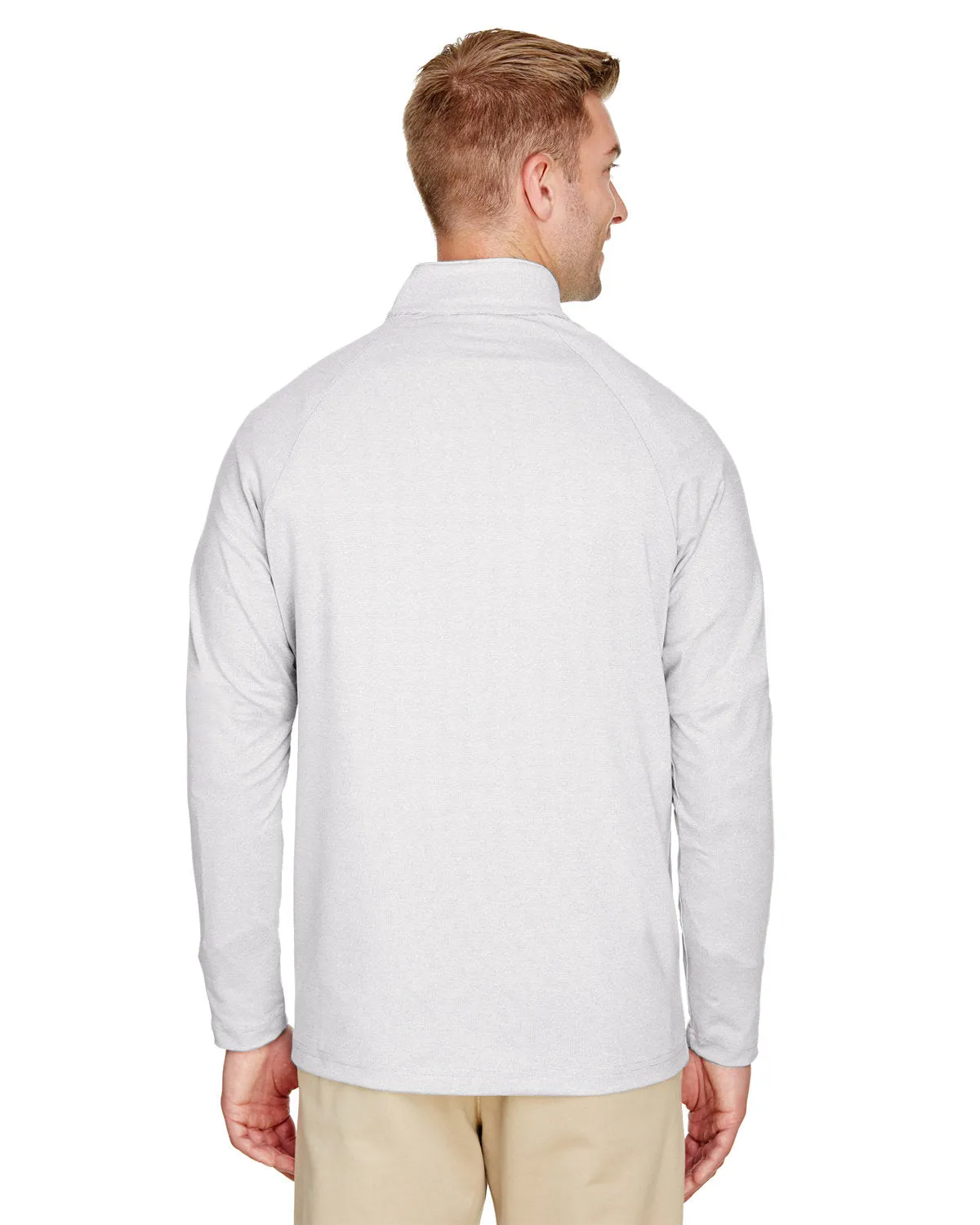 Devon & Jones CrownLux Performance Clubhouse Micro-Stripe Quarter-Zip