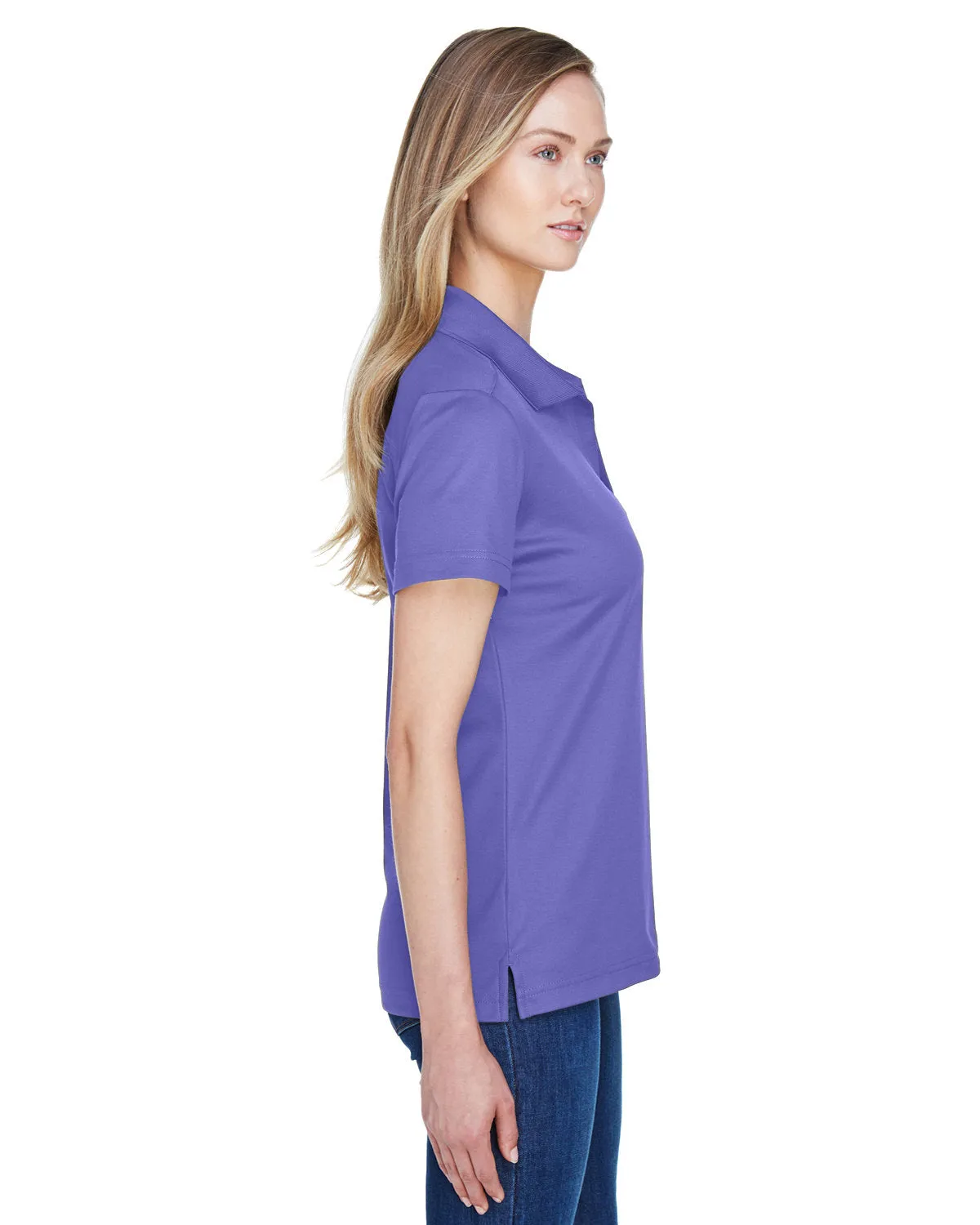 Devon & Jones Ladies CrownLux Performance Plaited Polo