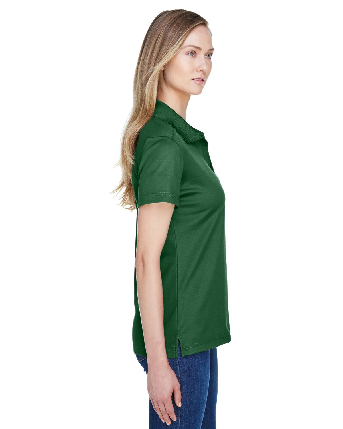 Devon & Jones Ladies CrownLux Performance Plaited Polo