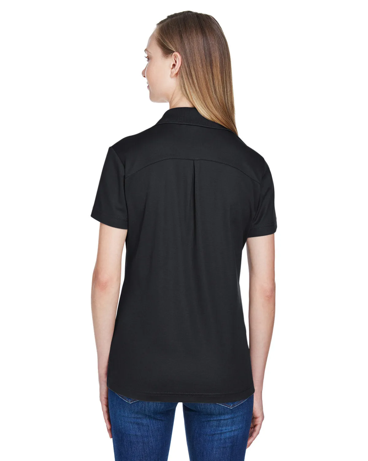 Devon & Jones Ladies CrownLux Performance Plaited Polo