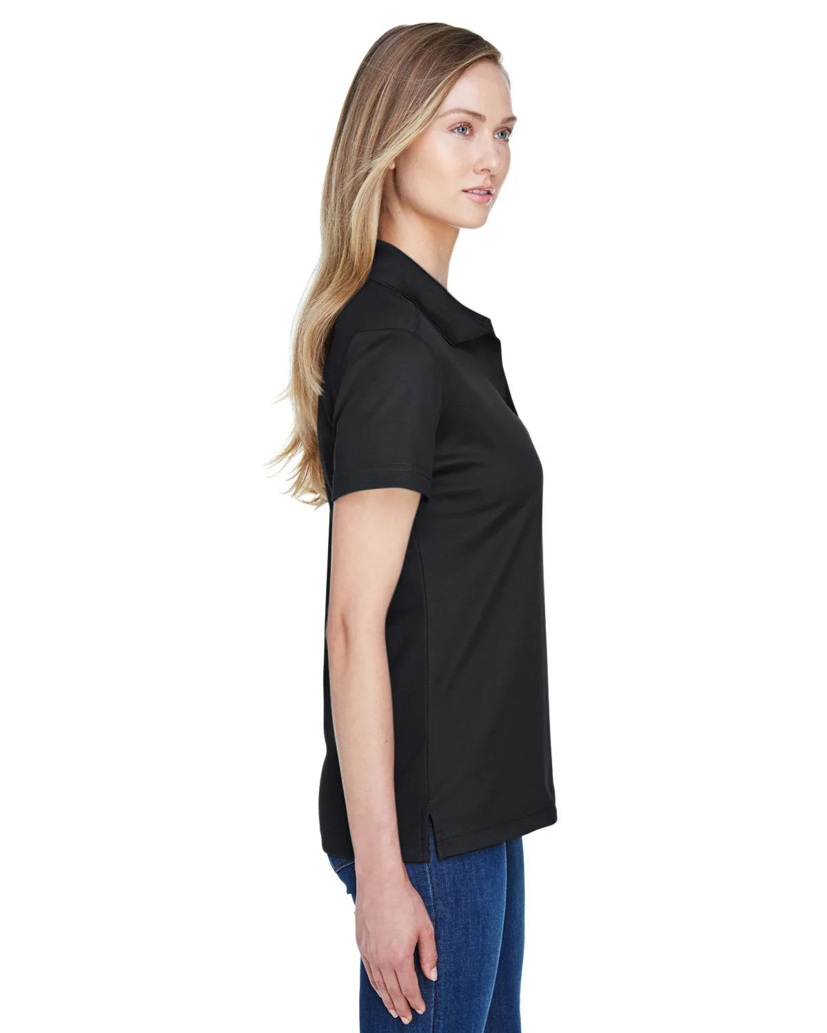 Devon & Jones Ladies CrownLux Performance Plaited Polo