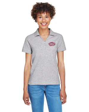 Devon & Jones Ladies Pima Pique Short-Sleeve Y-Collar Polo