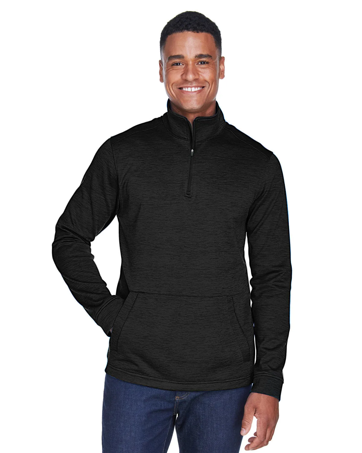 Devon & Jones Newbury Mlange Fleece Quarter-Zip