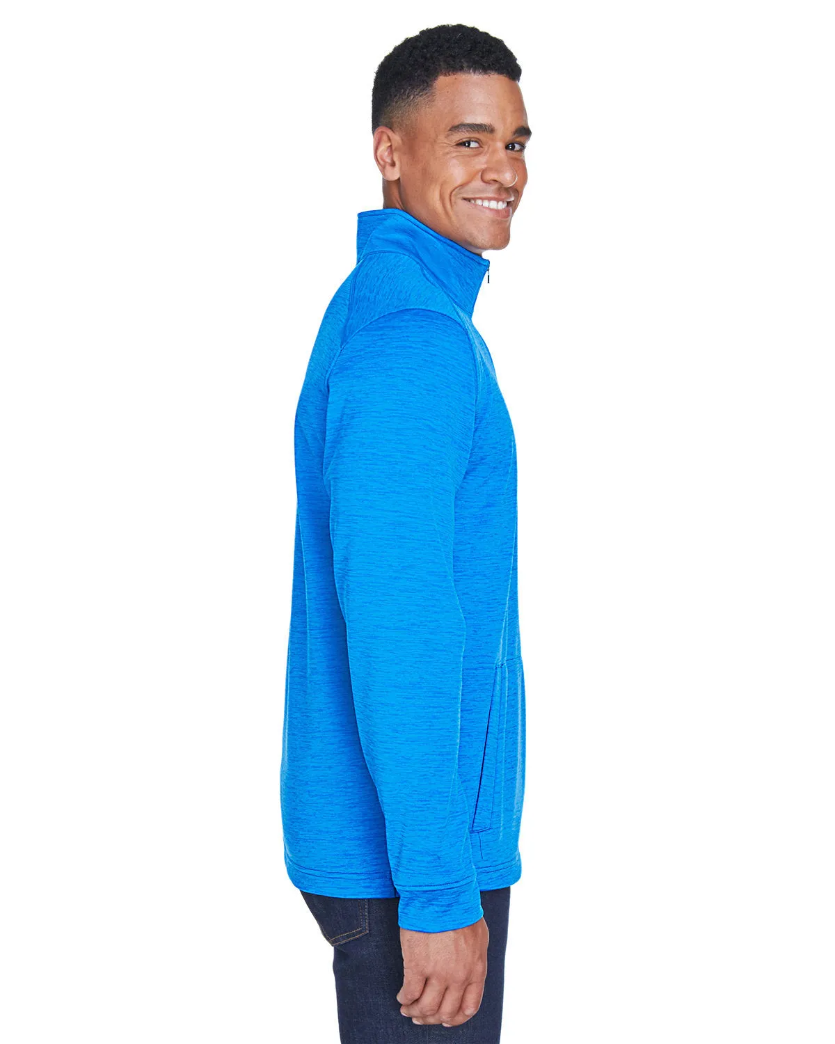 Devon & Jones Newbury Mlange Fleece Quarter-Zip