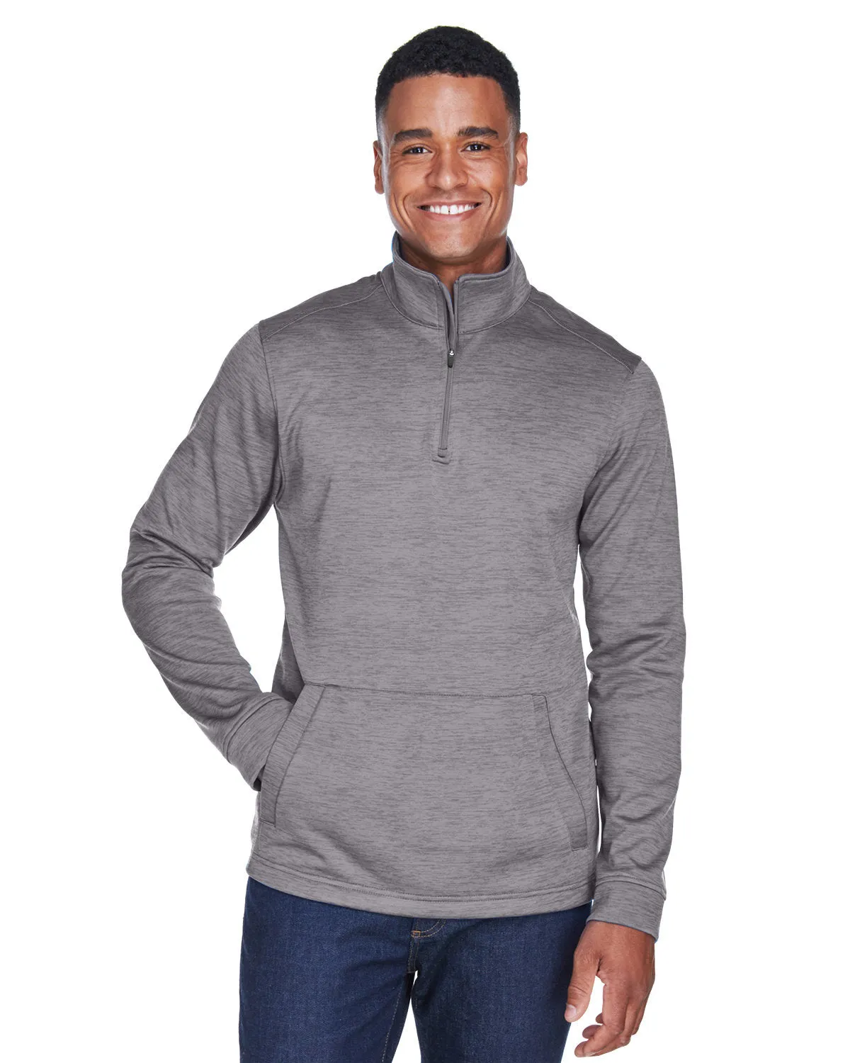 Devon & Jones Newbury Mlange Fleece Quarter-Zip
