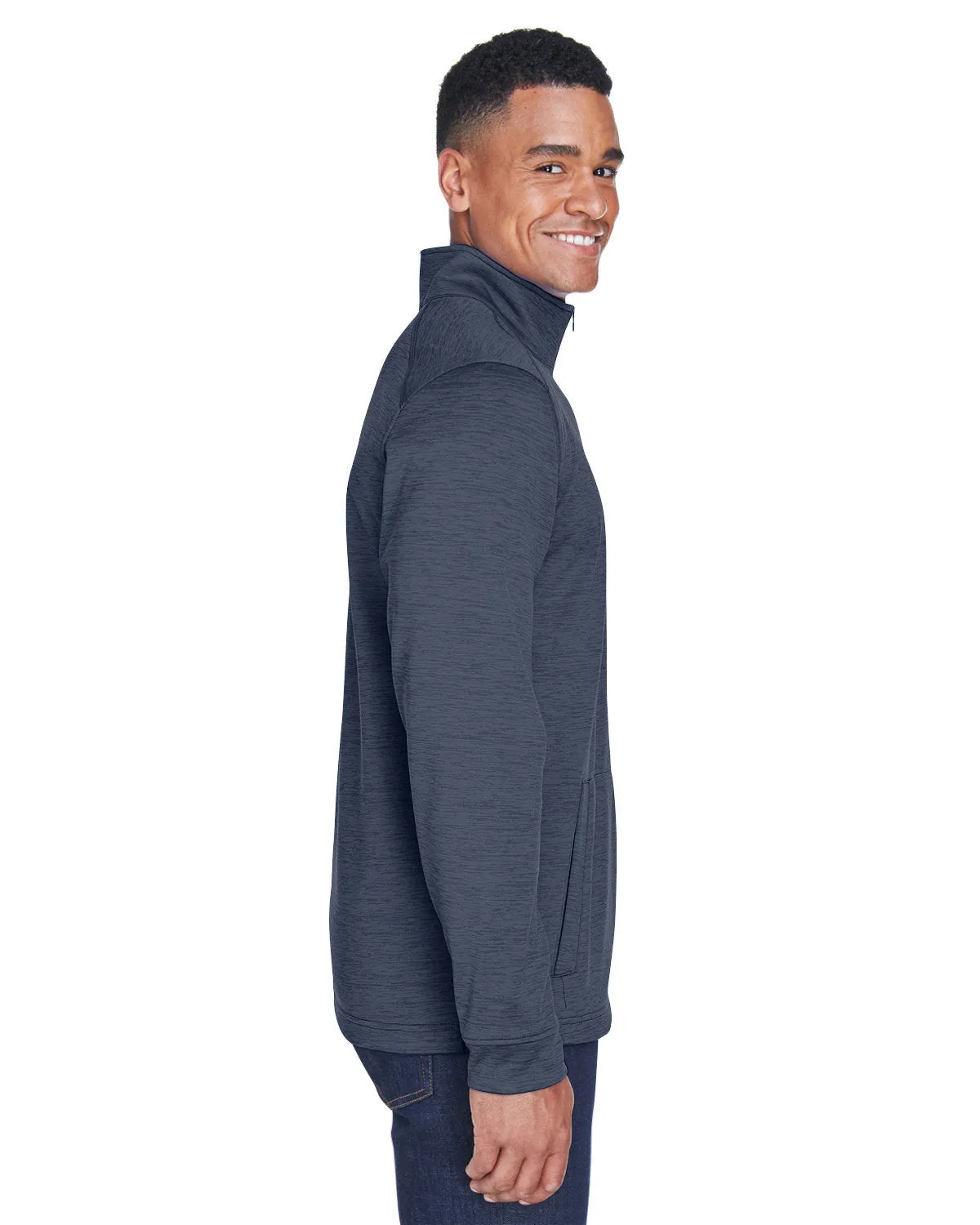 Devon & Jones Newbury Mlange Fleece Quarter-Zip