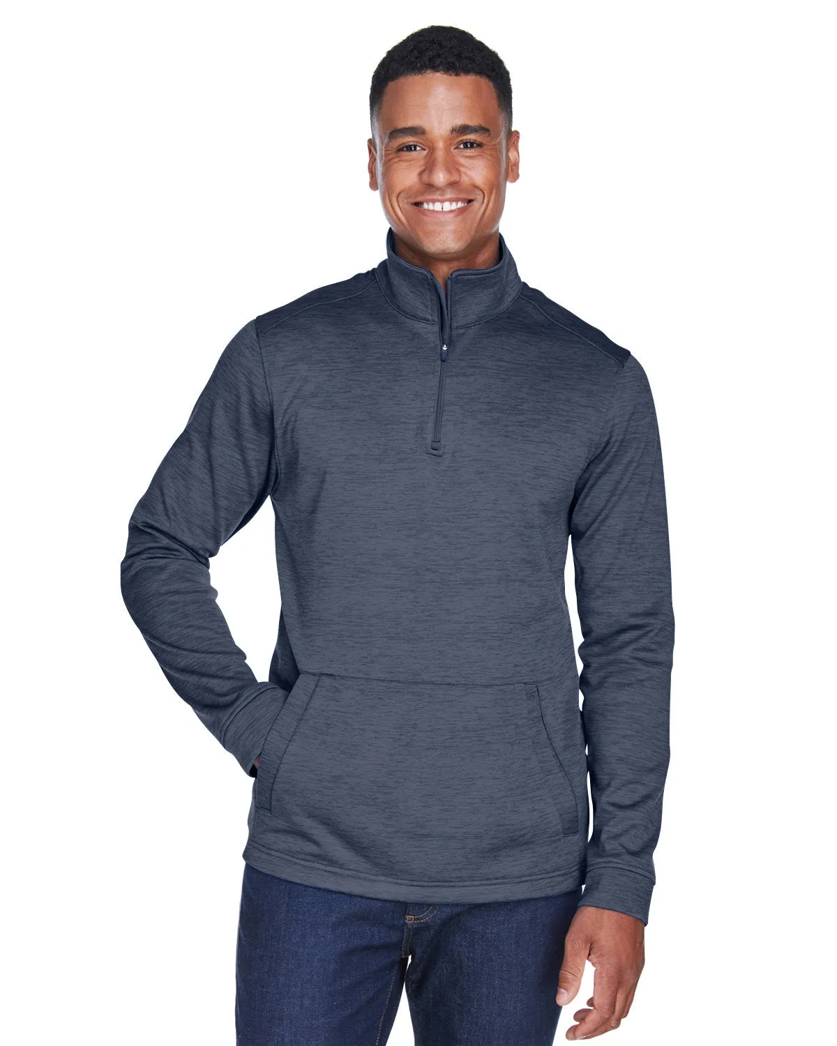 Devon & Jones Newbury Mlange Fleece Quarter-Zip