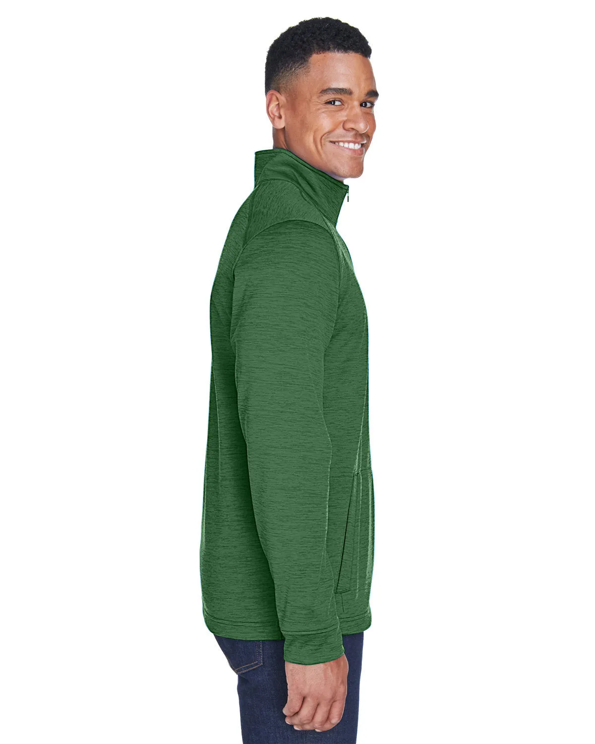 Devon & Jones Newbury Mlange Fleece Quarter-Zip