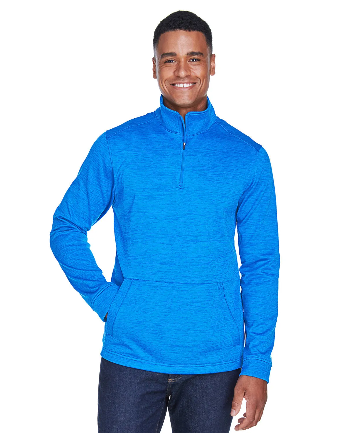 Devon & Jones Newbury Mlange Fleece Quarter-Zip