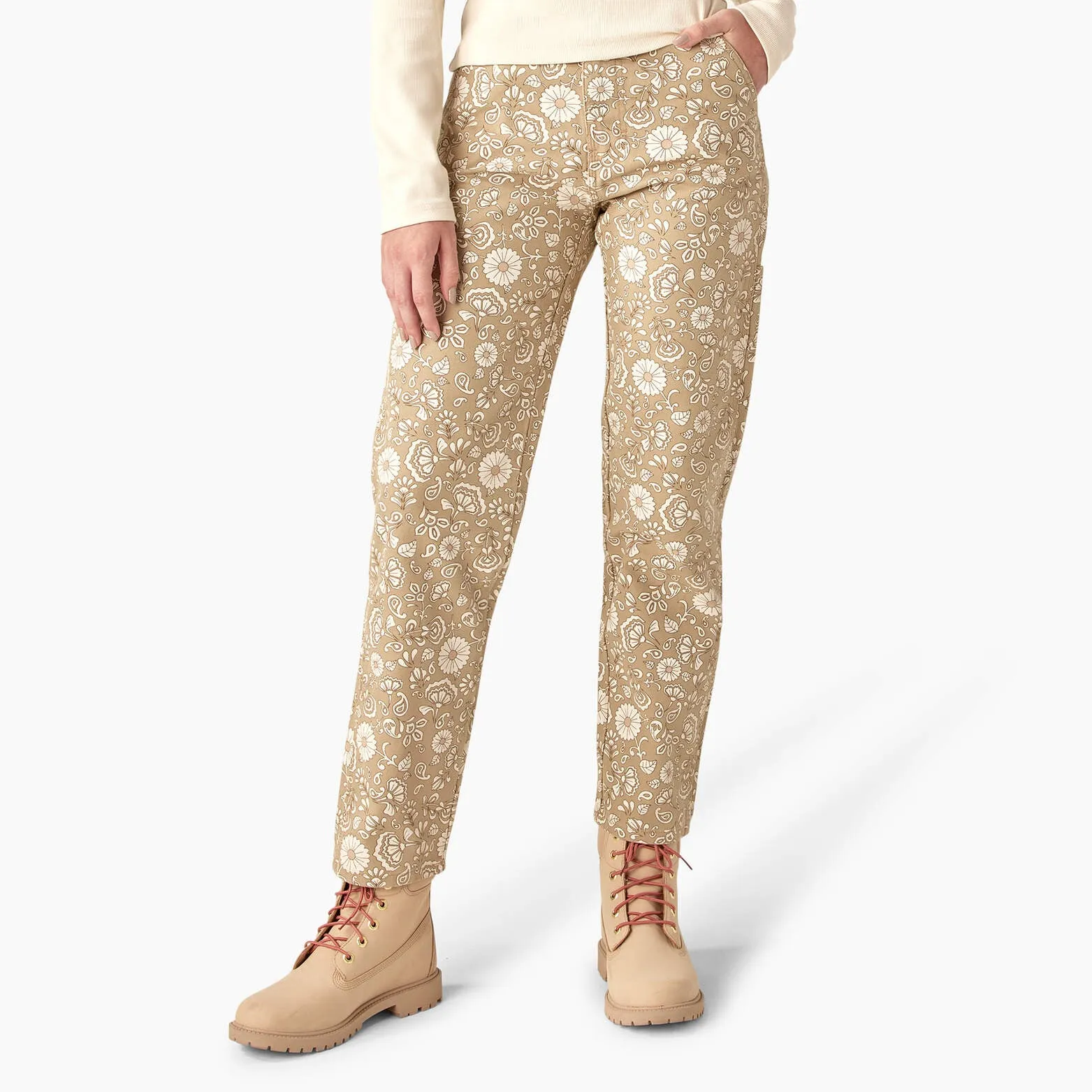 Dickies Womens Ellis Floral Duck Canvas Pants