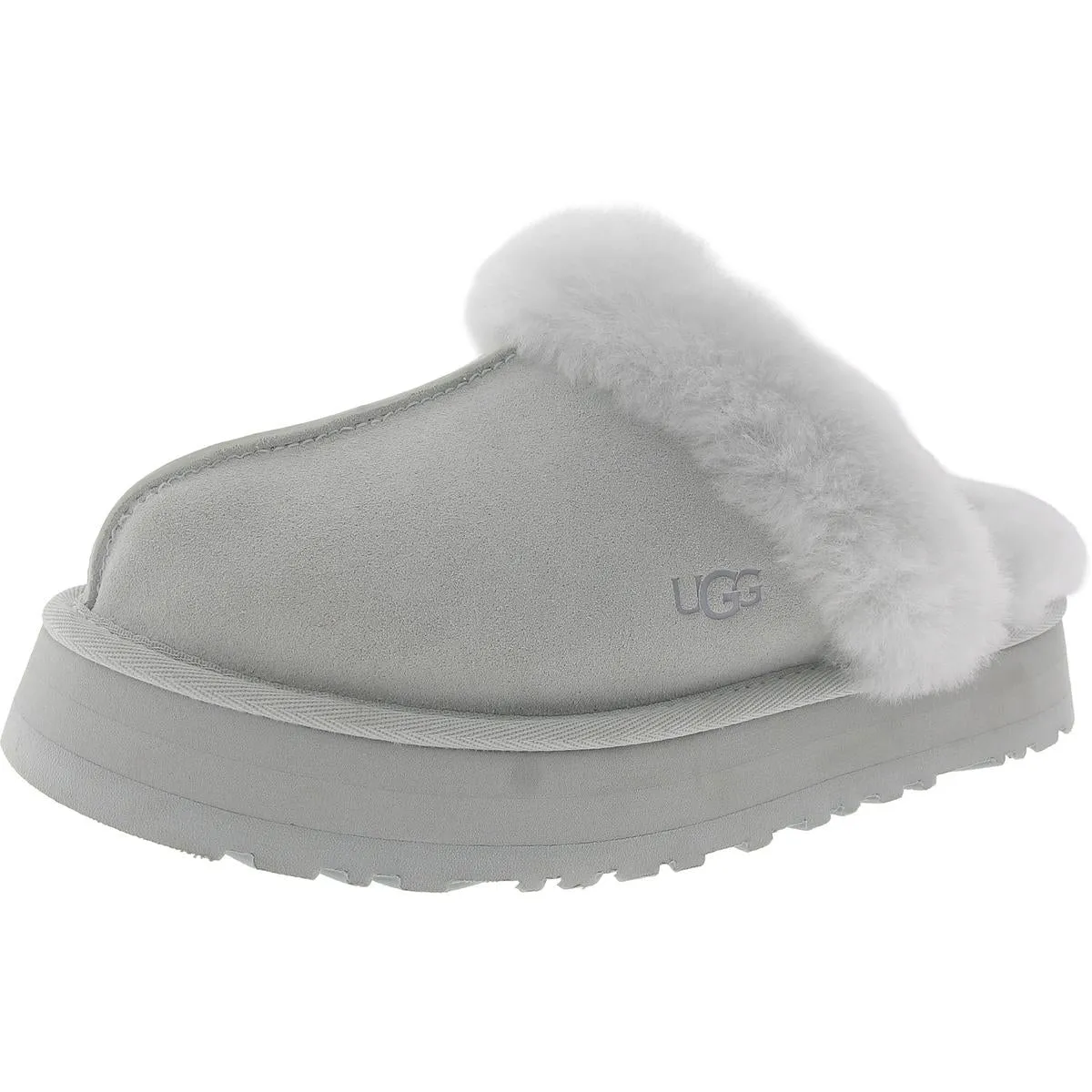 Disquette Womens Suede Slip On Slide Slippers