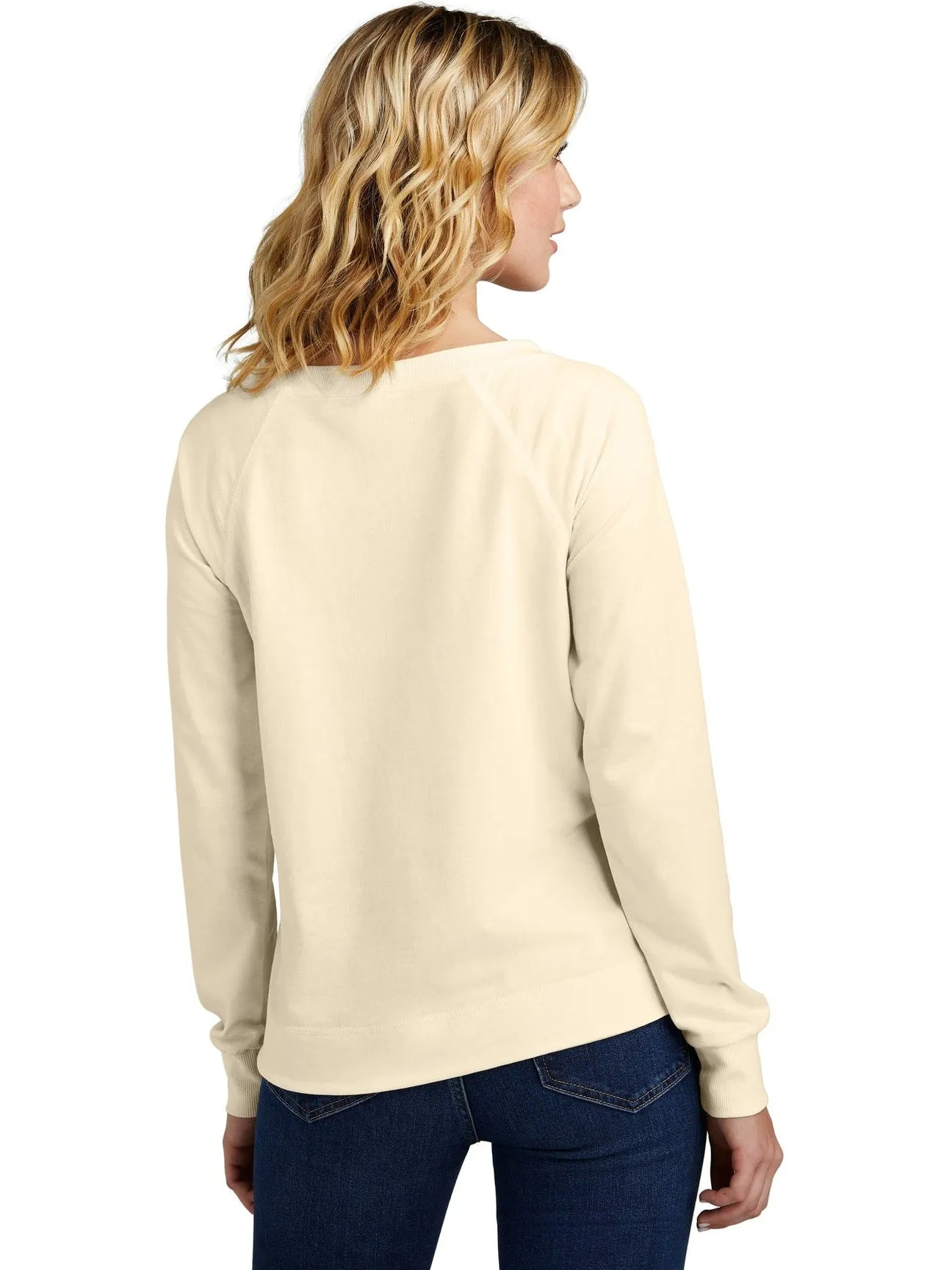 District Ladies Featherweight French Terry Long Sleeve Crewneck