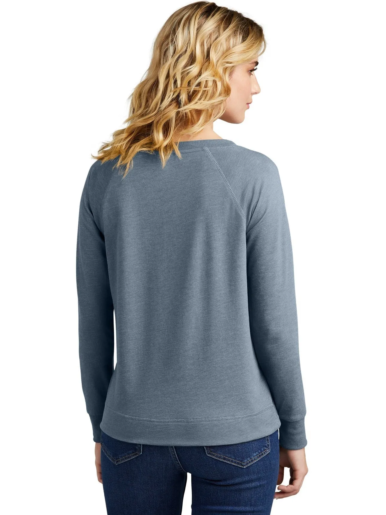 District Ladies Featherweight French Terry Long Sleeve Crewneck