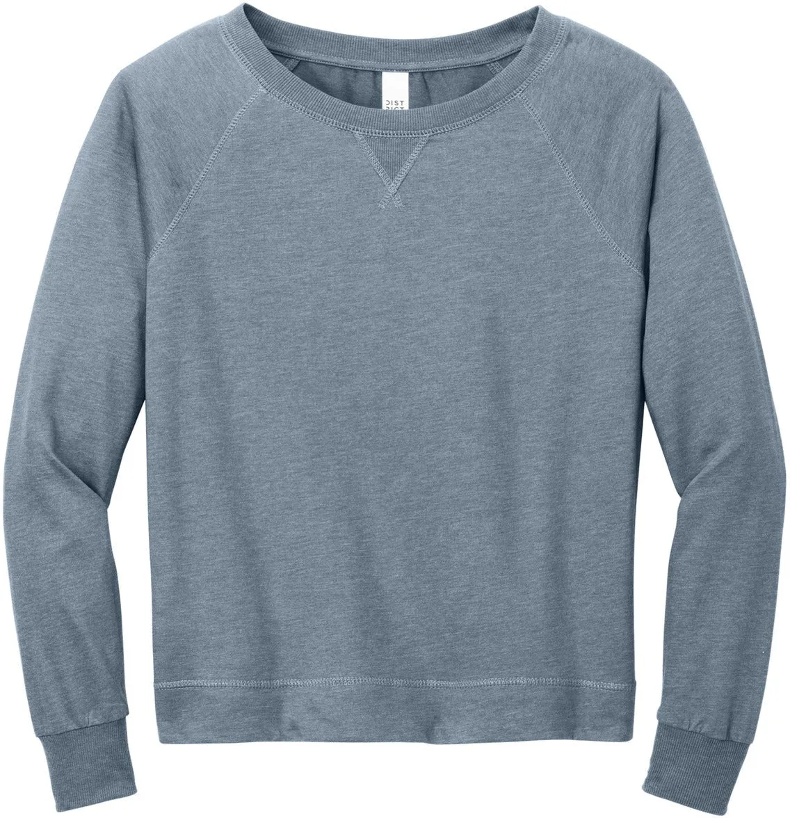 District Ladies Featherweight French Terry Long Sleeve Crewneck