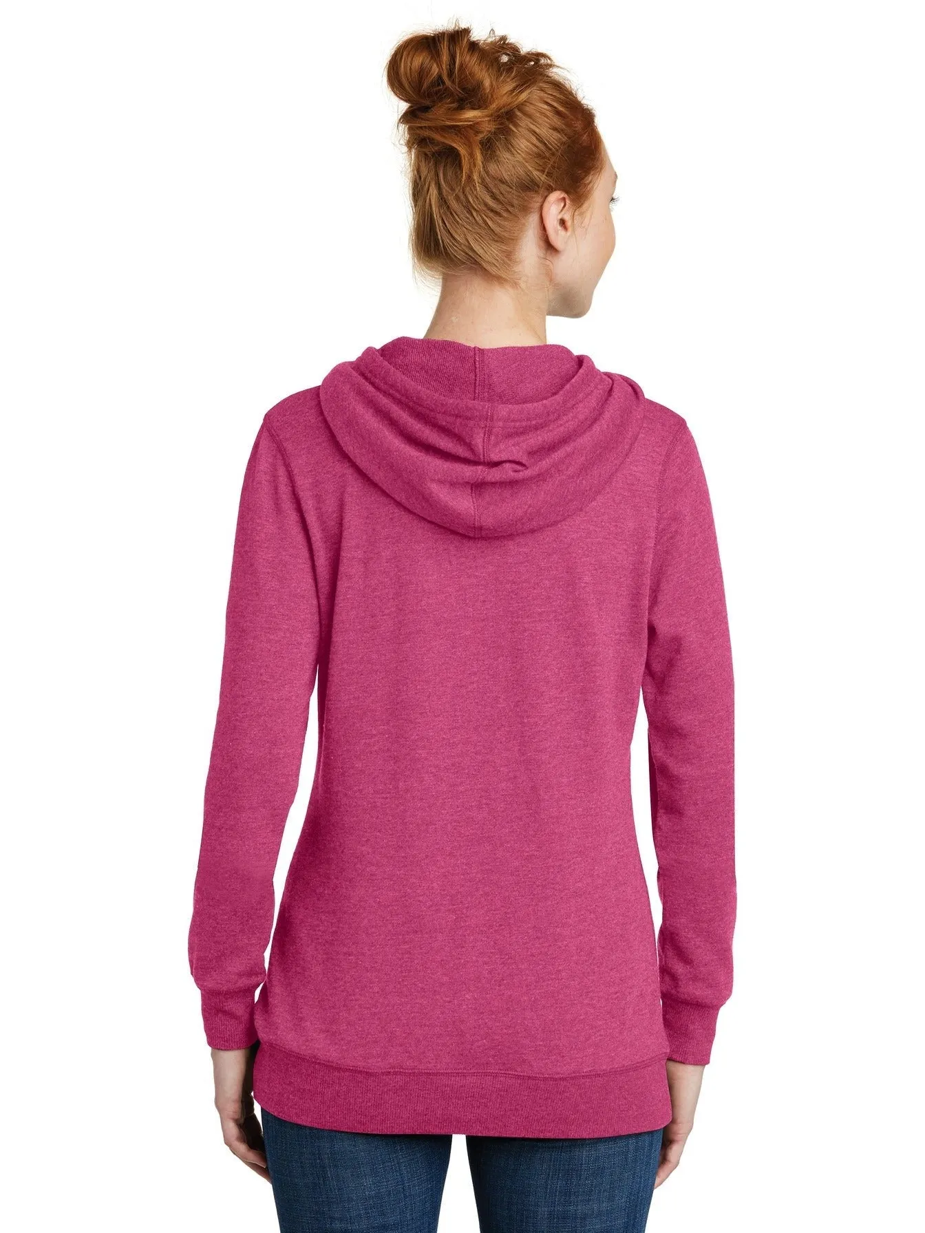 District Ladies Lightweight Fleece Hoodie