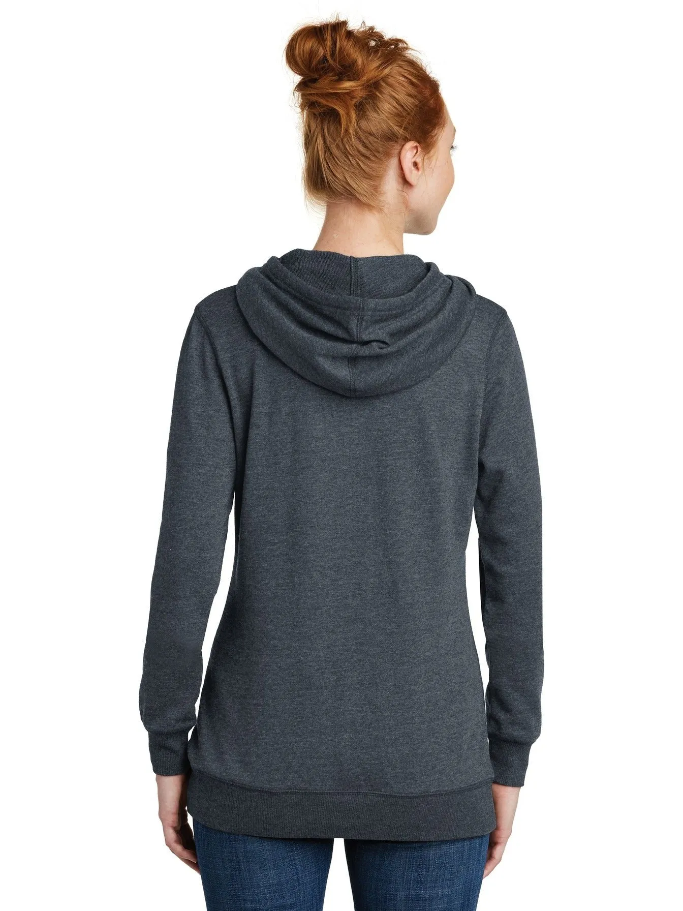 District Ladies Lightweight Fleece Hoodie