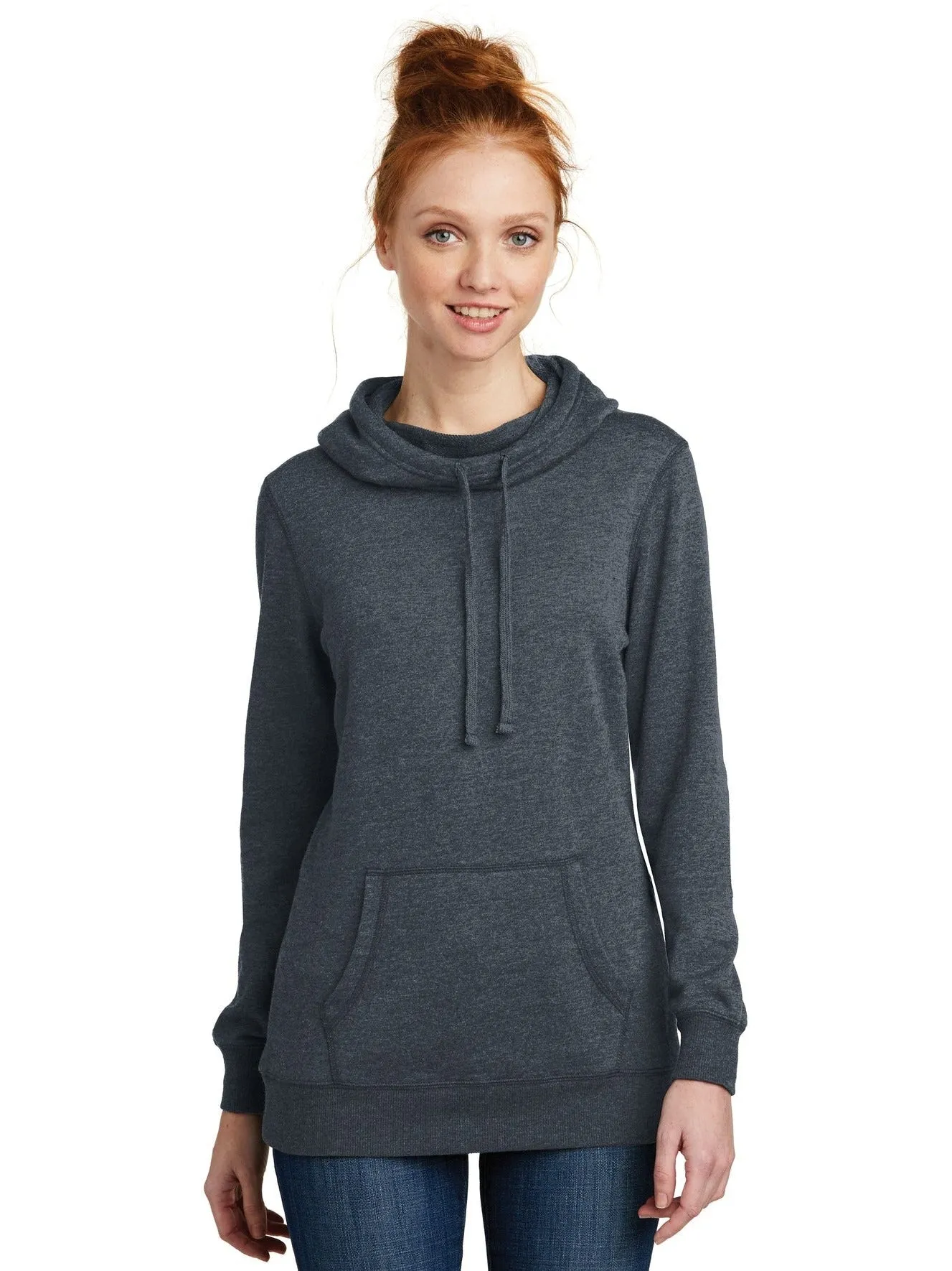 District Ladies Lightweight Fleece Hoodie