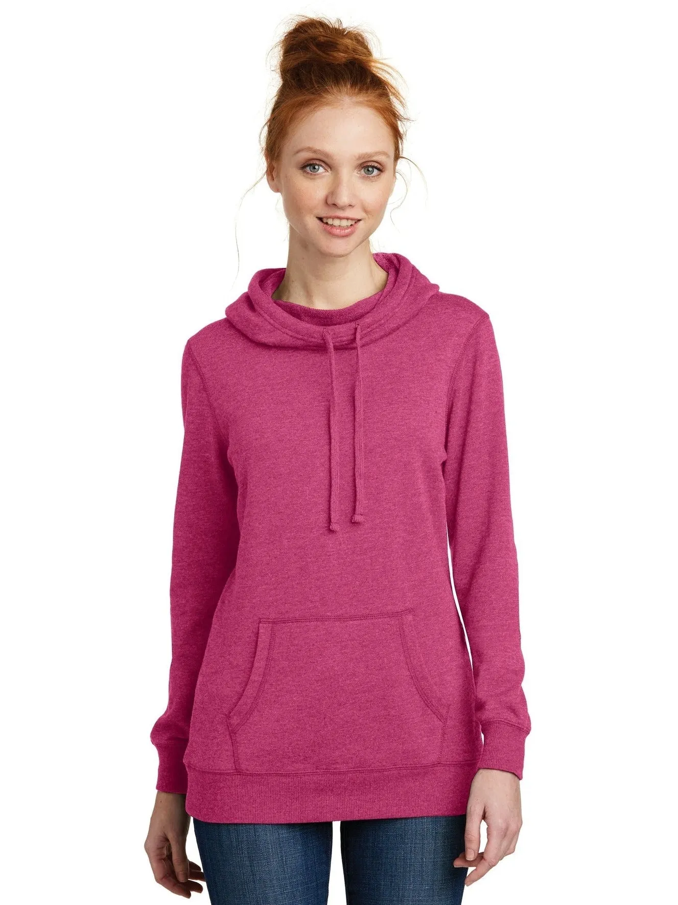 District Ladies Lightweight Fleece Hoodie