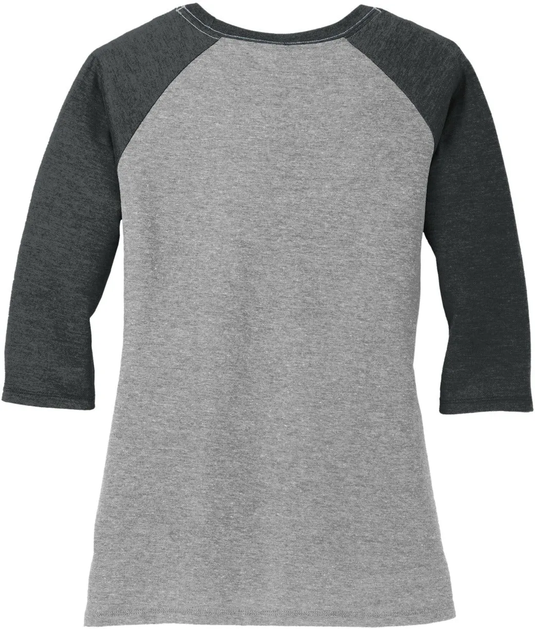 District Ladies Perfect Tri 3/4-Sleeve Raglan