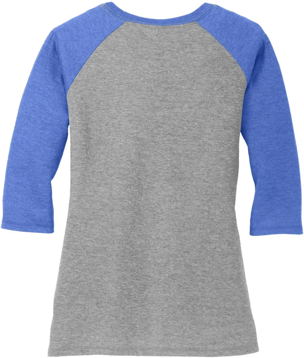 District Ladies Perfect Tri 3/4-Sleeve Raglan
