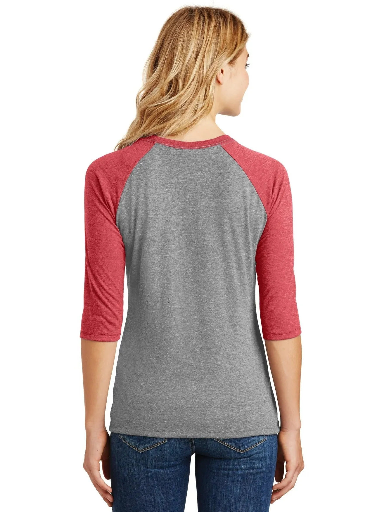 District Ladies Perfect Tri 3/4-Sleeve Raglan