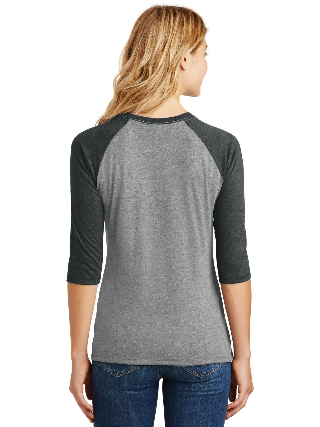District Ladies Perfect Tri 3/4-Sleeve Raglan