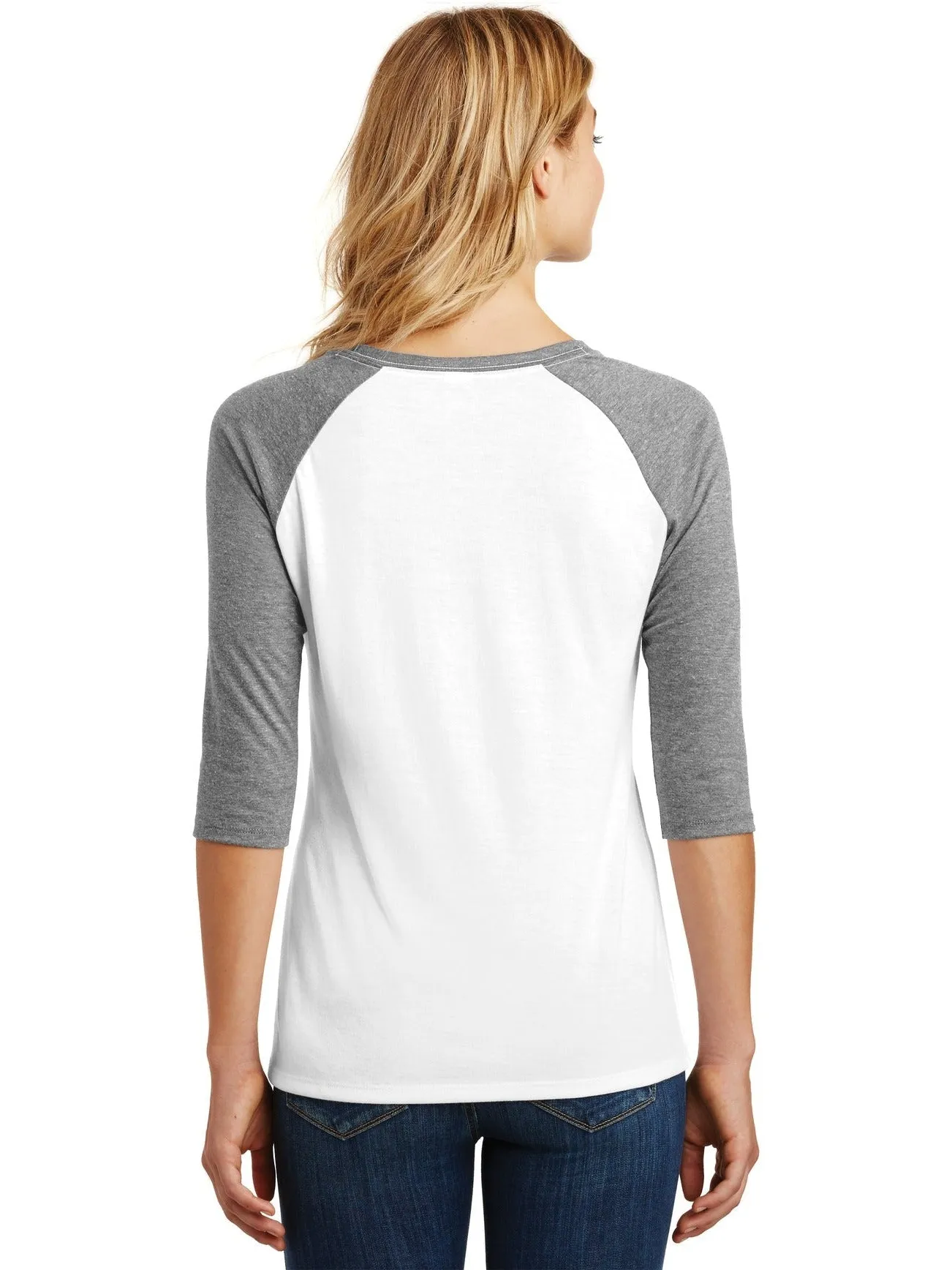 District Ladies Perfect Tri 3/4-Sleeve Raglan
