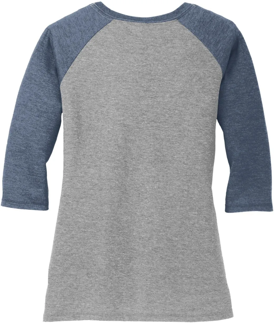 District Ladies Perfect Tri 3/4-Sleeve Raglan