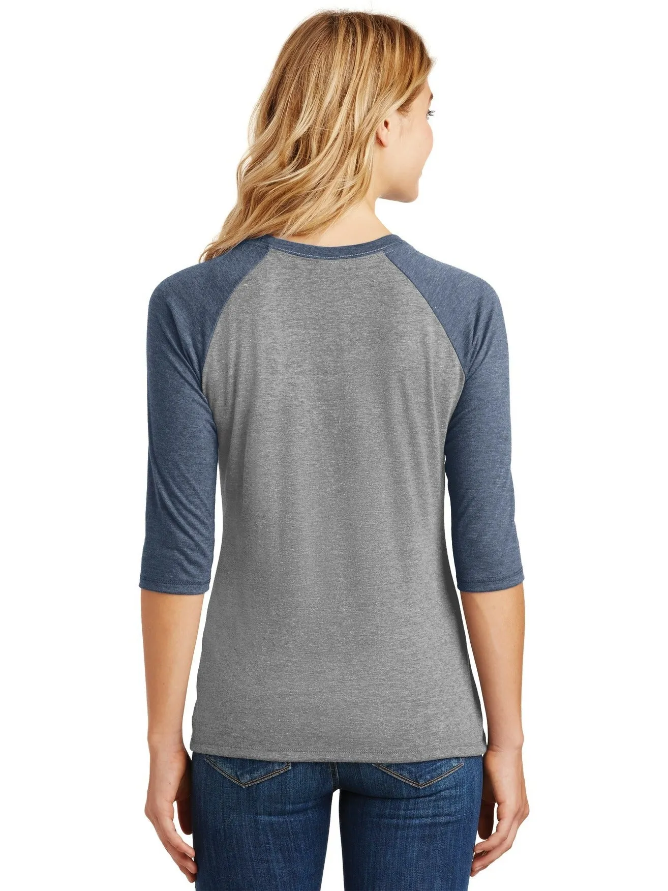 District Ladies Perfect Tri 3/4-Sleeve Raglan