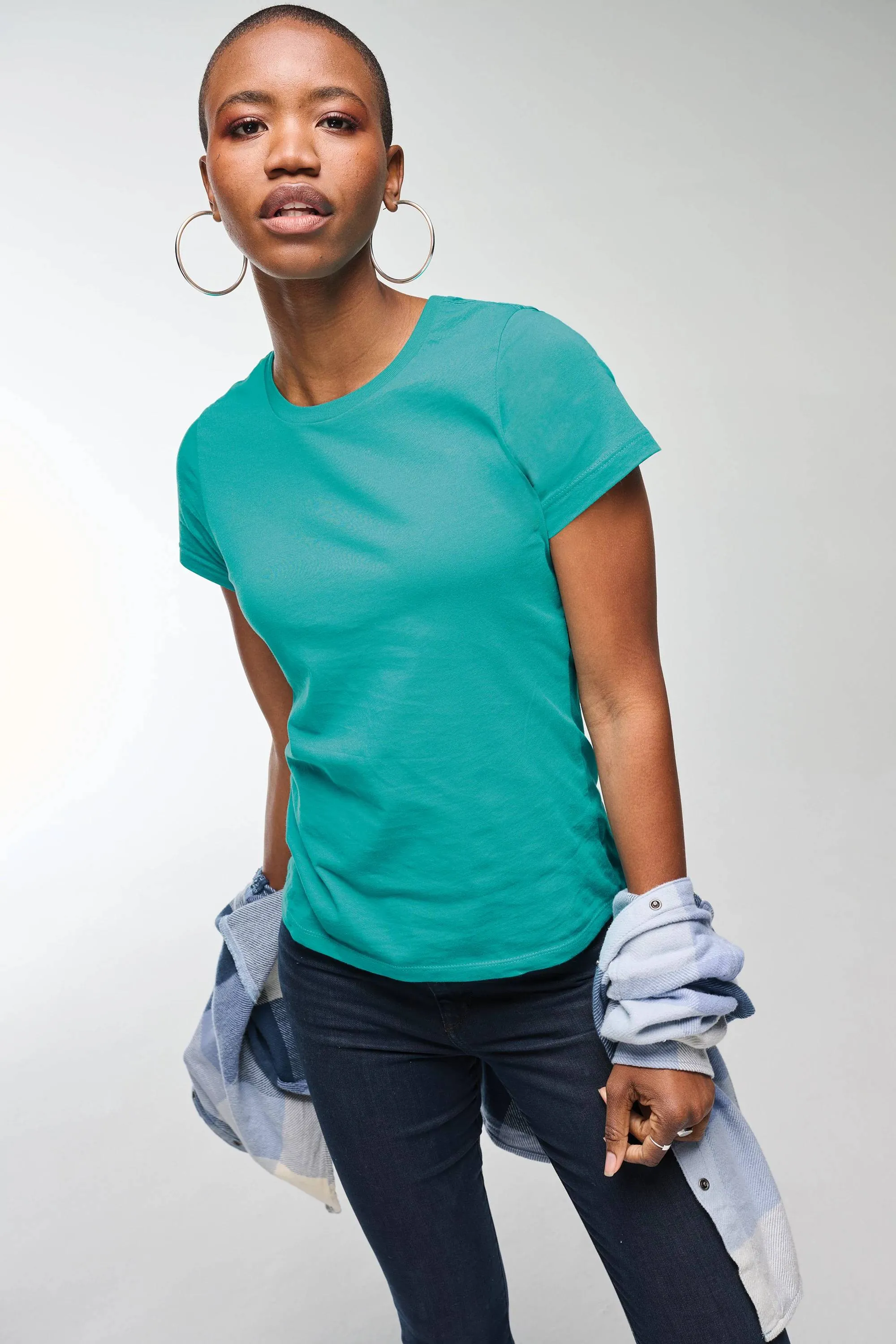 District Ladies Perfect Weight Crew Tee
