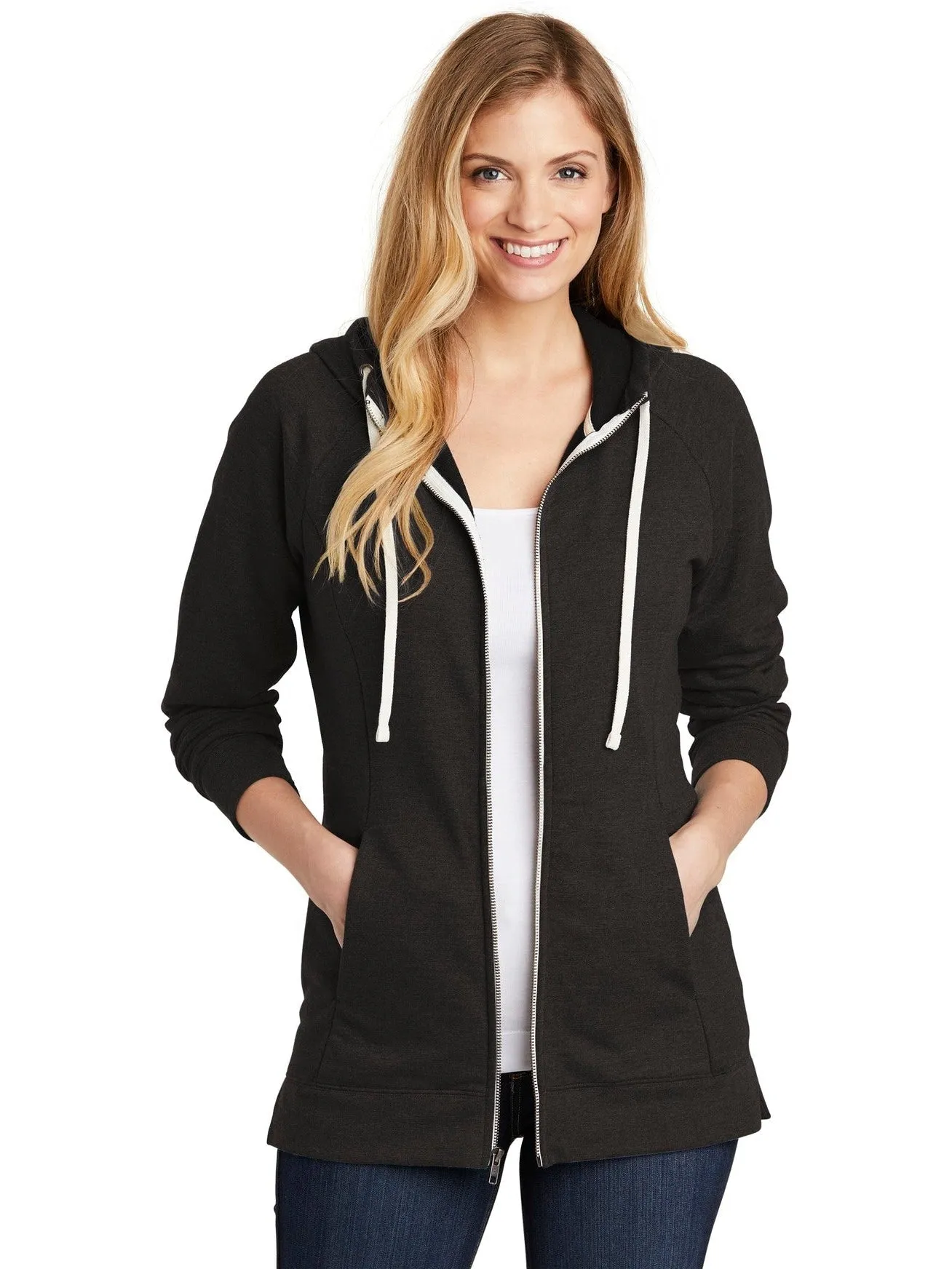 DistrictLadies Perfect TriFrench Terry Full-Zip Hoodie