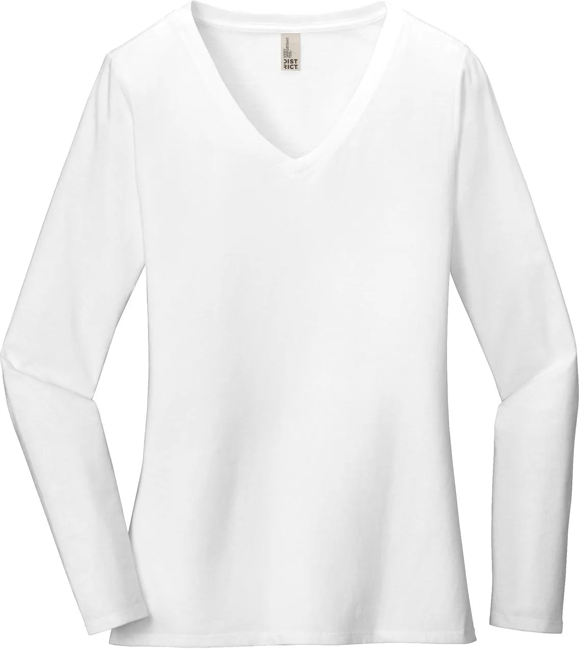 DistrictLadies Very Important TeeLong Sleeve V-Neck