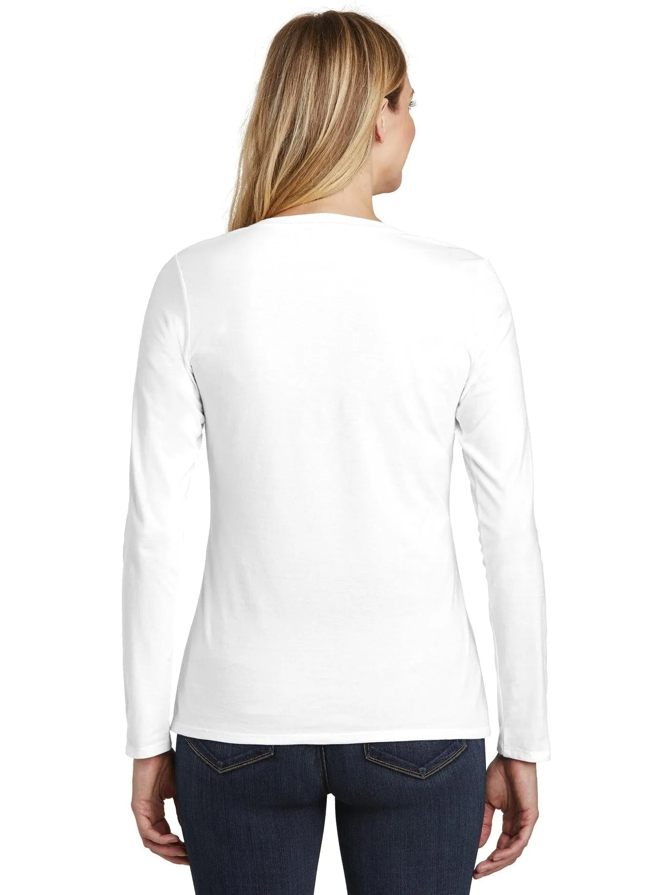 DistrictLadies Very Important TeeLong Sleeve V-Neck