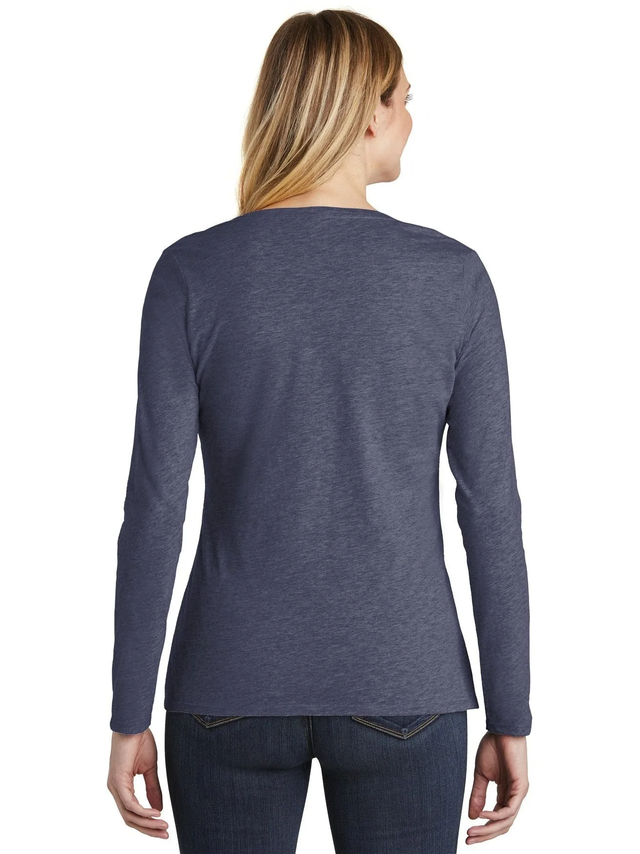 DistrictLadies Very Important TeeLong Sleeve V-Neck