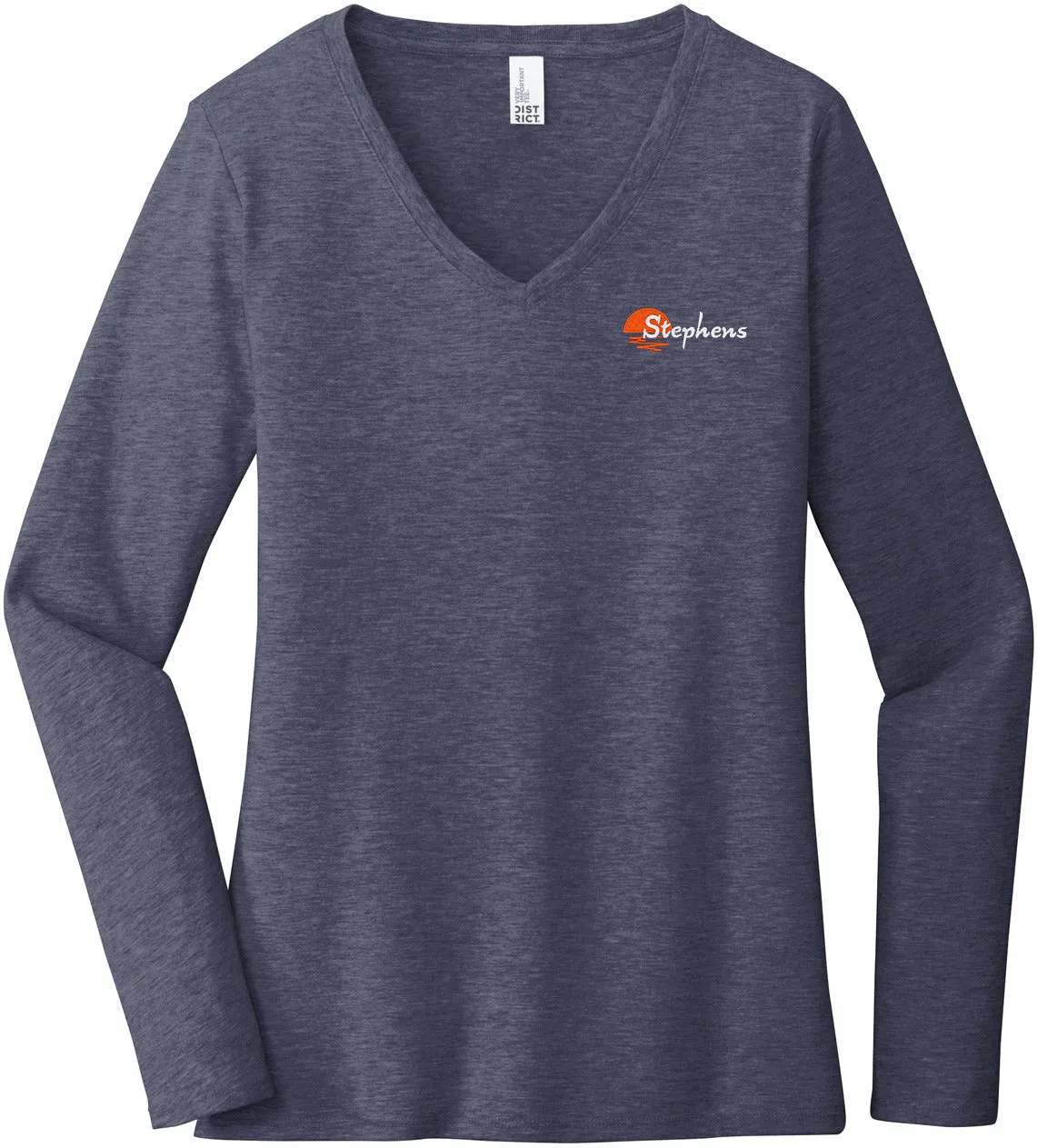 DistrictLadies Very Important TeeLong Sleeve V-Neck