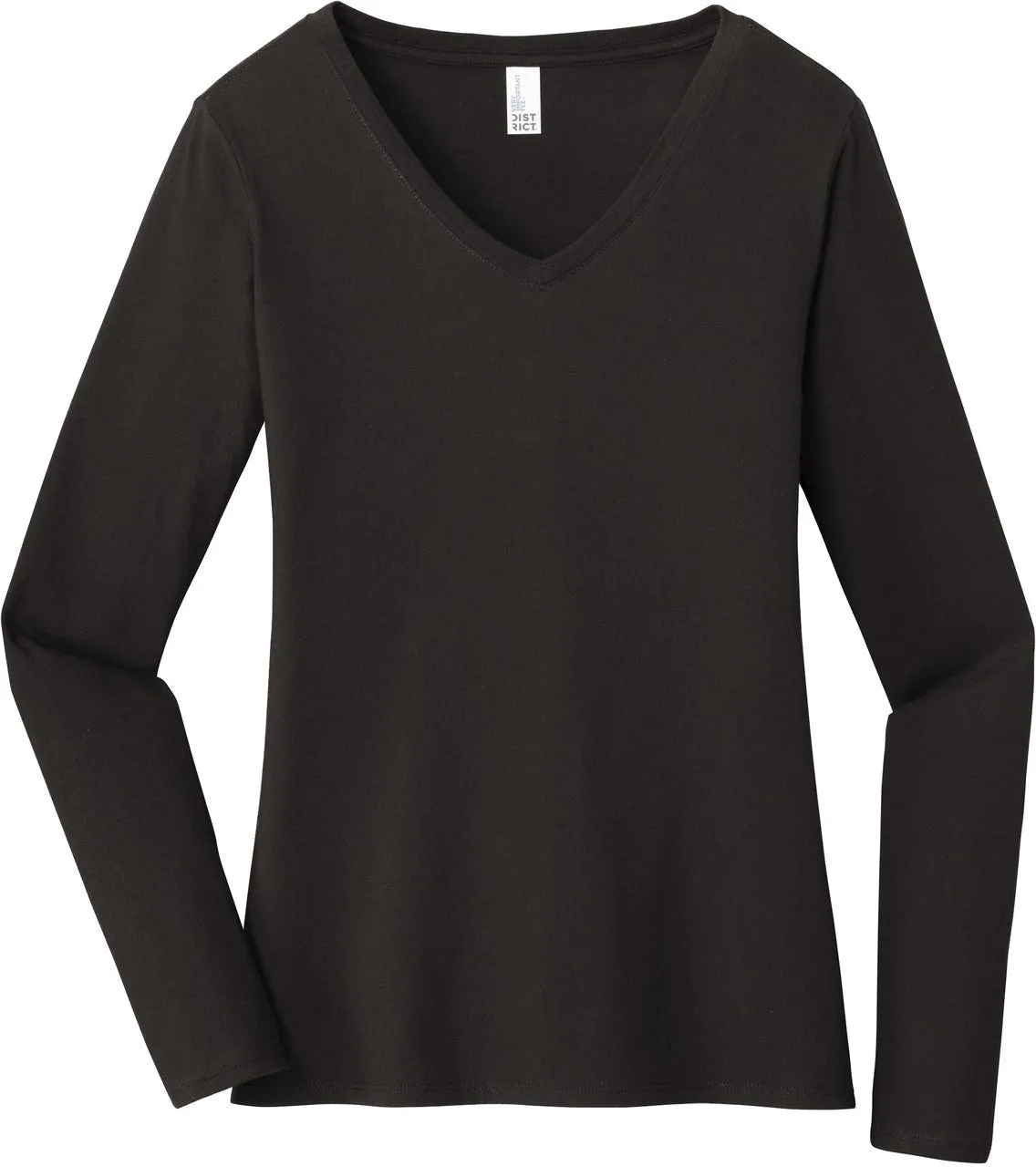 DistrictLadies Very Important TeeLong Sleeve V-Neck
