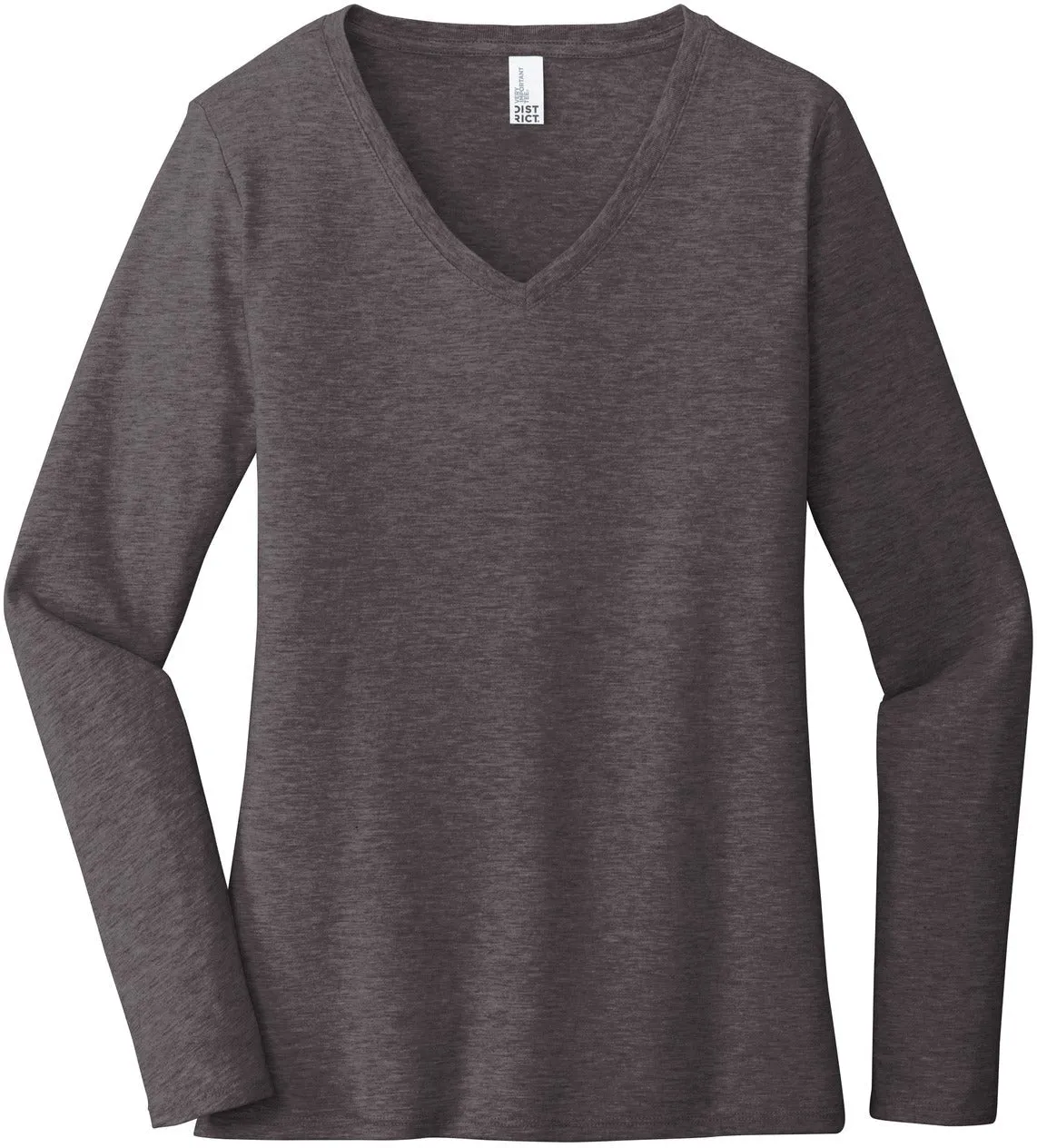 DistrictLadies Very Important TeeLong Sleeve V-Neck