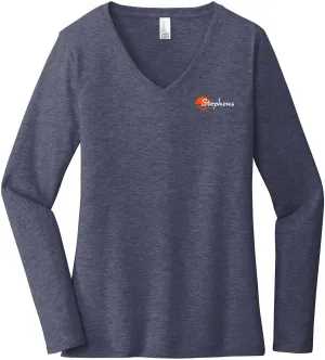 DistrictLadies Very Important TeeLong Sleeve V-Neck