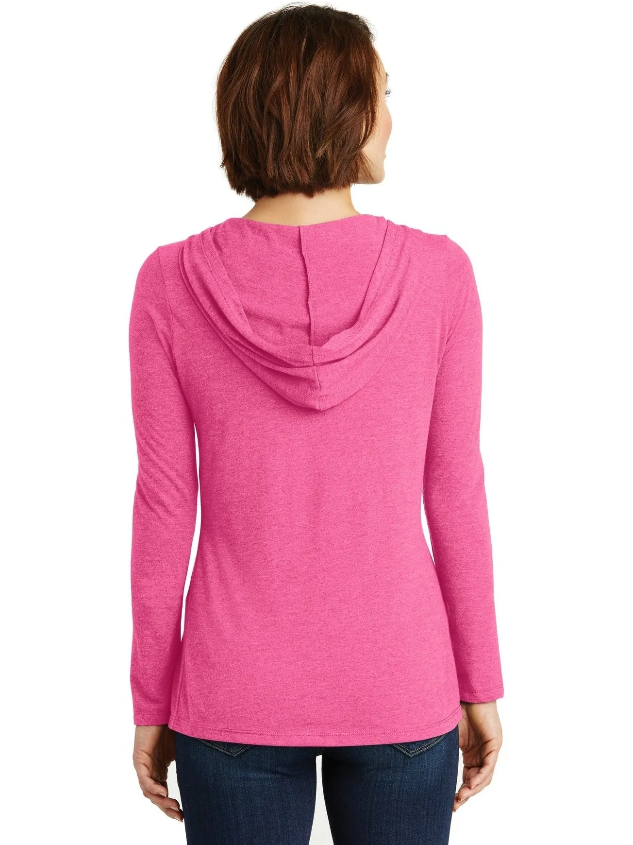 DistrictWomens Perfect Tri-Long Sleeve Hoodie