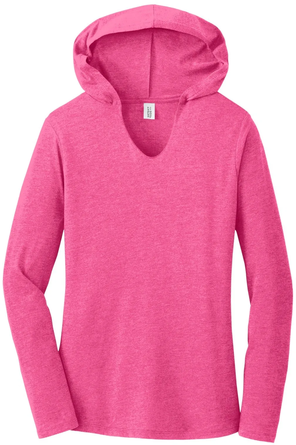 DistrictWomens Perfect Tri-Long Sleeve Hoodie
