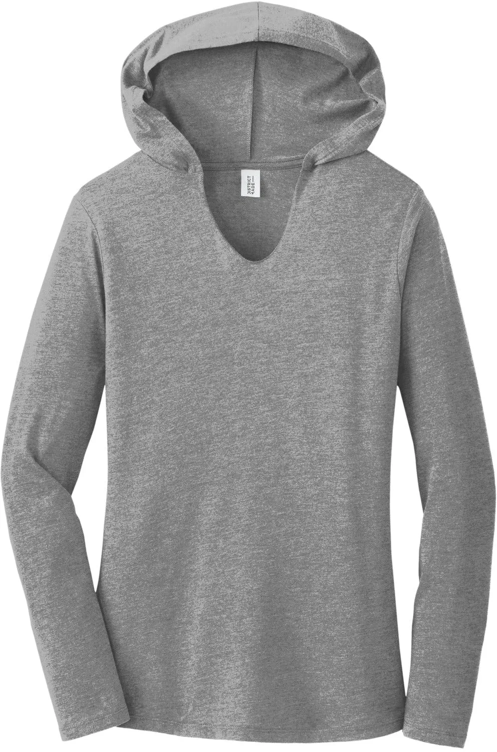 DistrictWomens Perfect Tri-Long Sleeve Hoodie