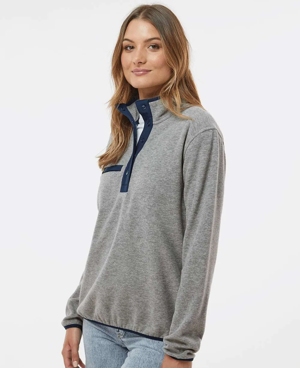 DRI Duck Ladies Aspen Mlange Mountain Fleece Pullover