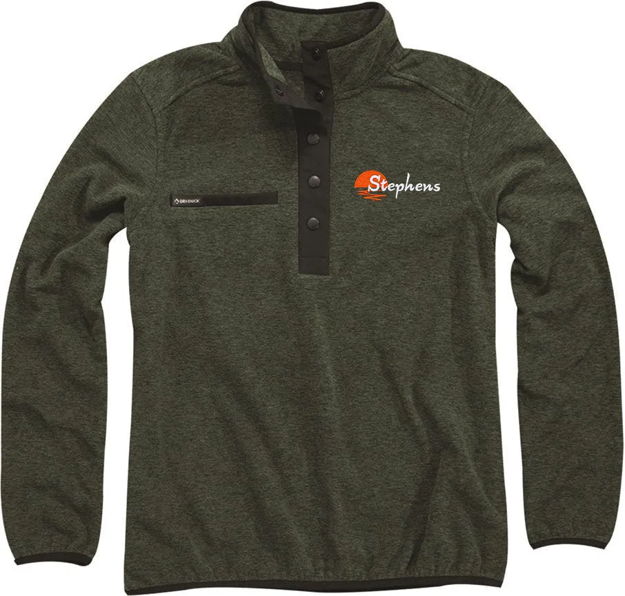 DRI Duck Ladies Aspen Mlange Mountain Fleece Pullover