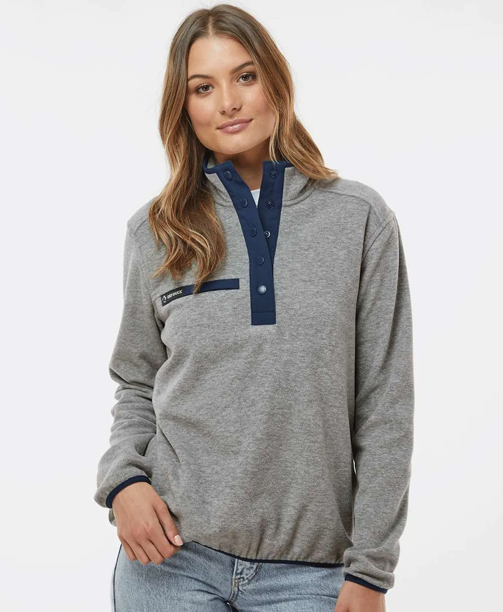 DRI Duck Ladies Aspen Mlange Mountain Fleece Pullover