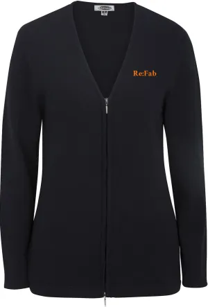 Edwards Ladies Full Zip Fine Gauge Cardigan Sweater